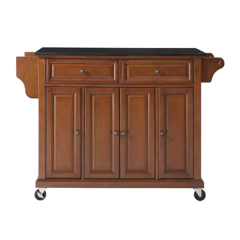 Chariot de cuisine Crosley de 52 po avec dessus en granit – Pleine grandeur