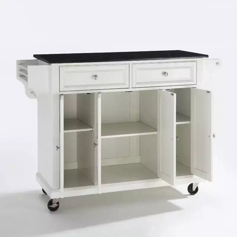 Chariot de cuisine Crosley de 52 po avec dessus en granit – Pleine grandeur