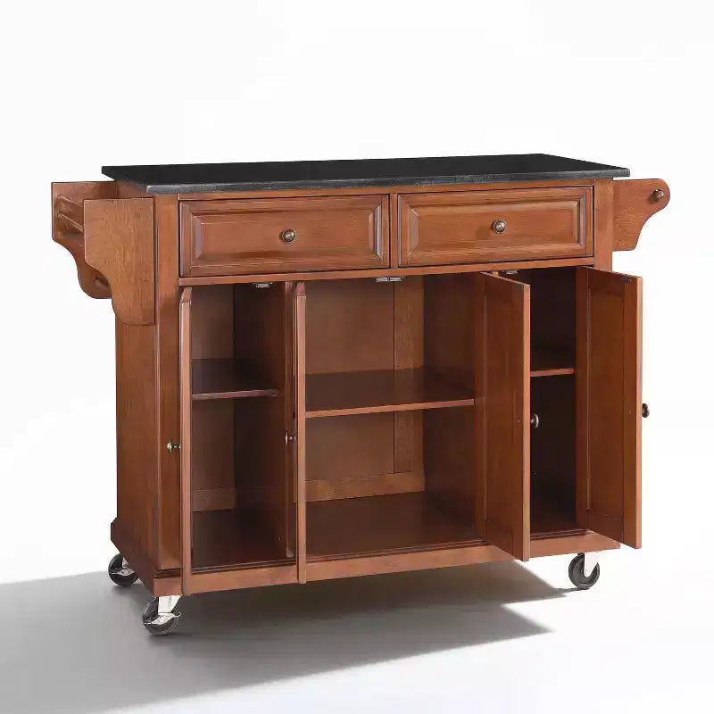 Chariot de cuisine Crosley de 52 po avec dessus en granit – Pleine grandeur