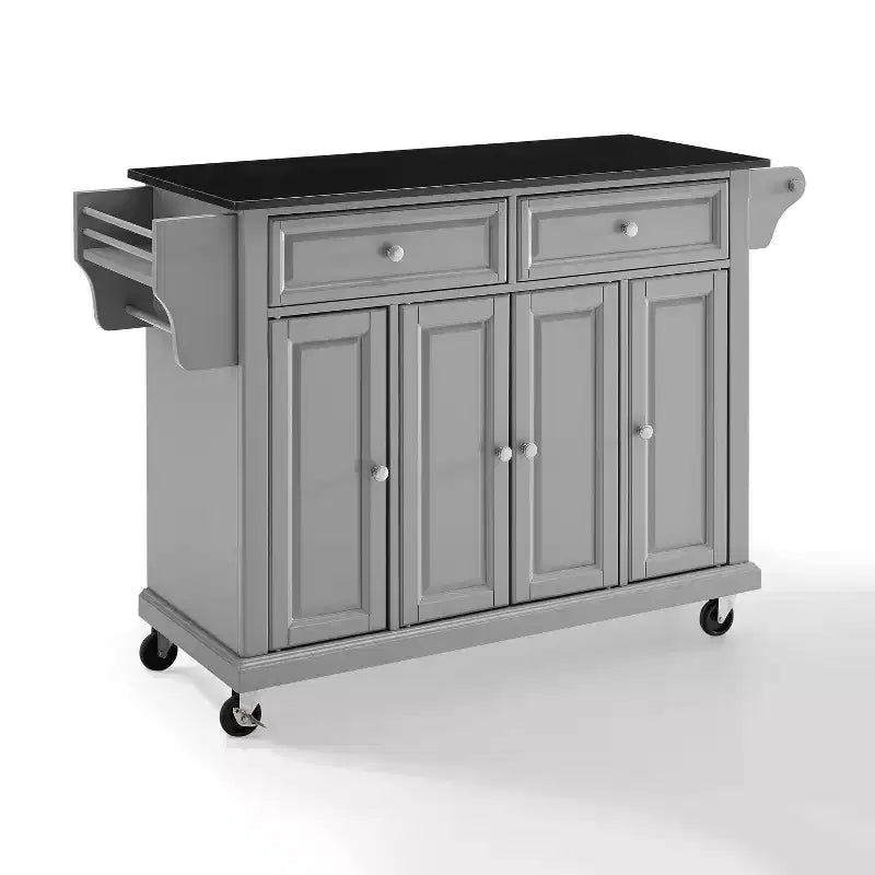 Chariot de cuisine Crosley de 52 po avec dessus en granit – Pleine grandeur