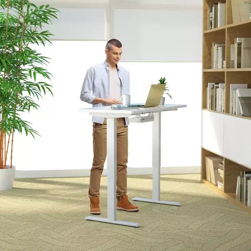 Costway Plateau de table universel monobloc 48'' pour châssis de bureau standard et assis-debout
