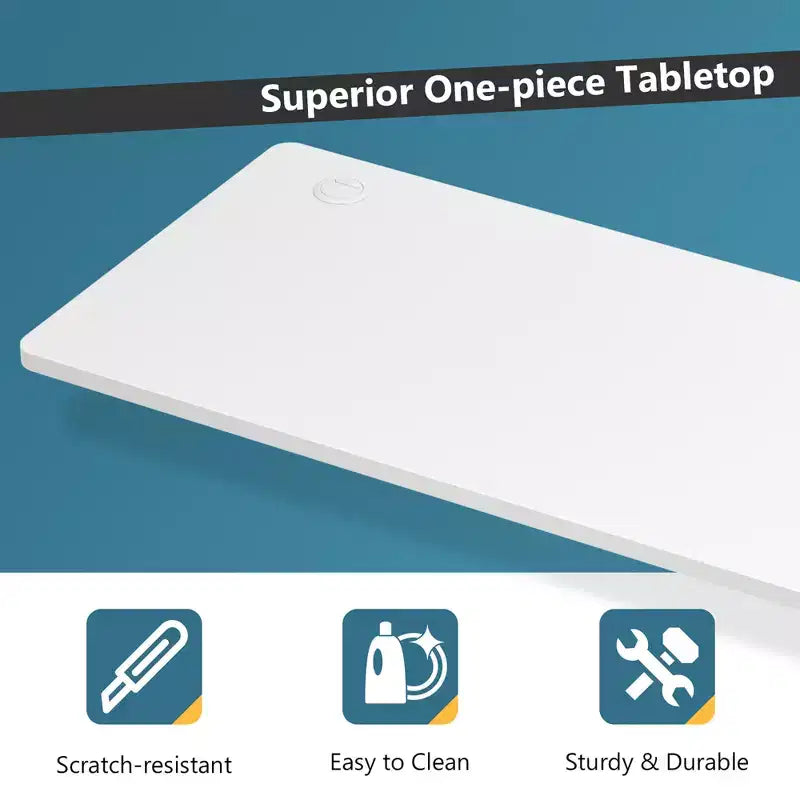 Costway Plateau de table universel monobloc 48'' pour châssis de bureau standard et assis-debout
