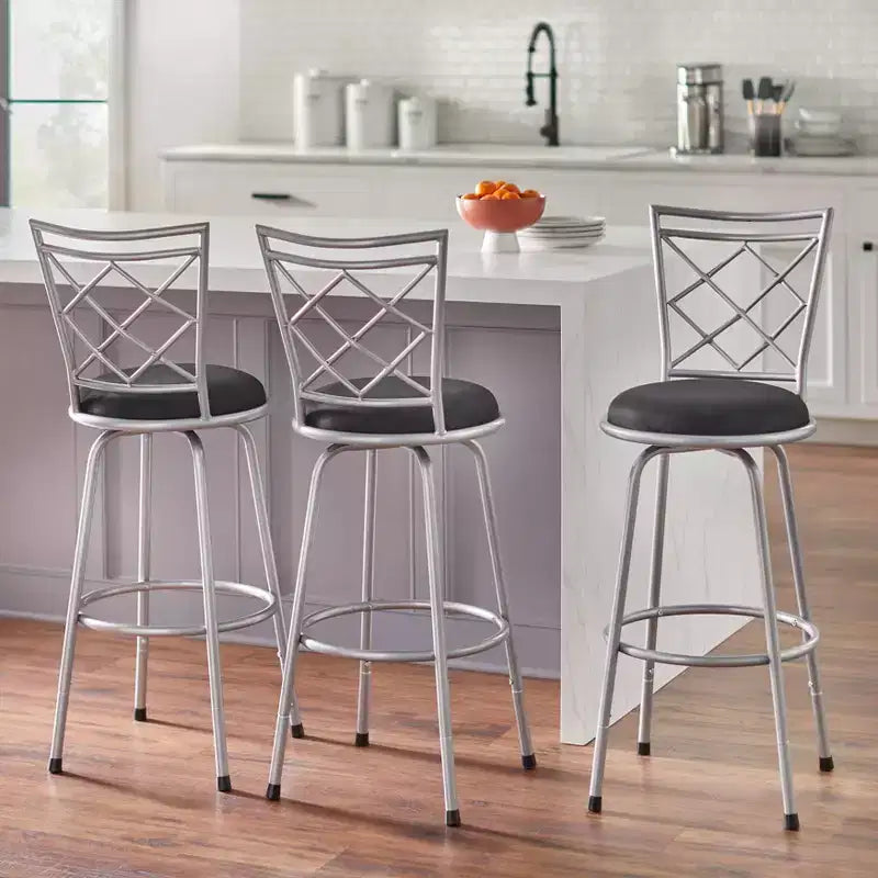 Lot de 3 tabourets de bar en métal réglables en hauteur Avery Buylateral