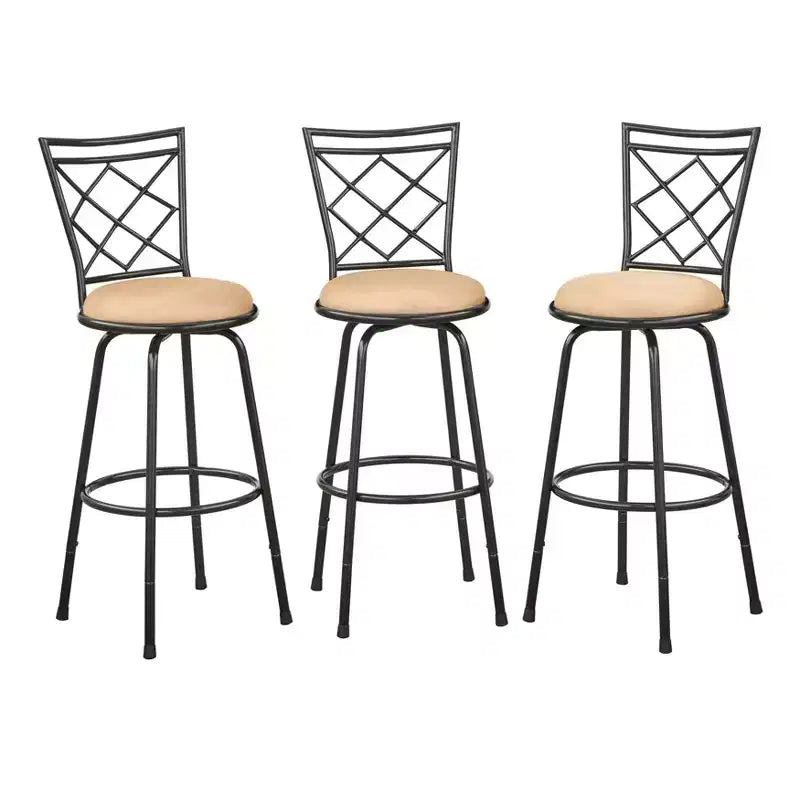 Lot de 3 tabourets de bar en métal réglables en hauteur Avery Buylateral