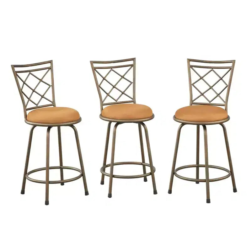 Lot de 3 tabourets de bar en métal réglables en hauteur Avery Buylateral