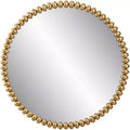 Uttermost Byzantine Gold Leaf 41 1/4 Round Oversized Wall Mirror