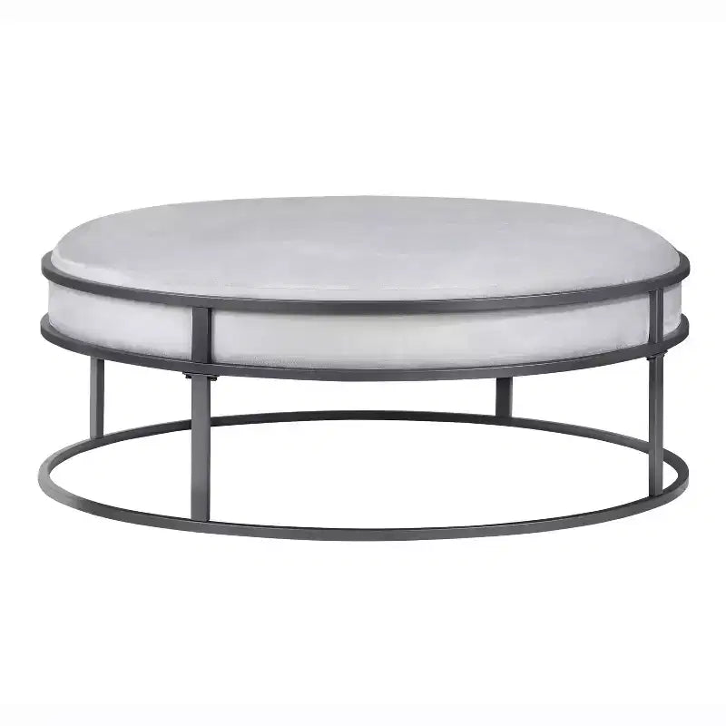 39,5 Pouf rond rembourré Greenbank - HOMES: Inside + Out