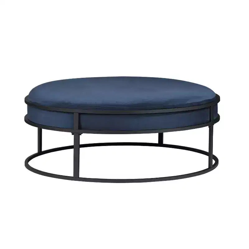 39,5 Pouf rond rembourré Greenbank - HOMES: Inside + Out