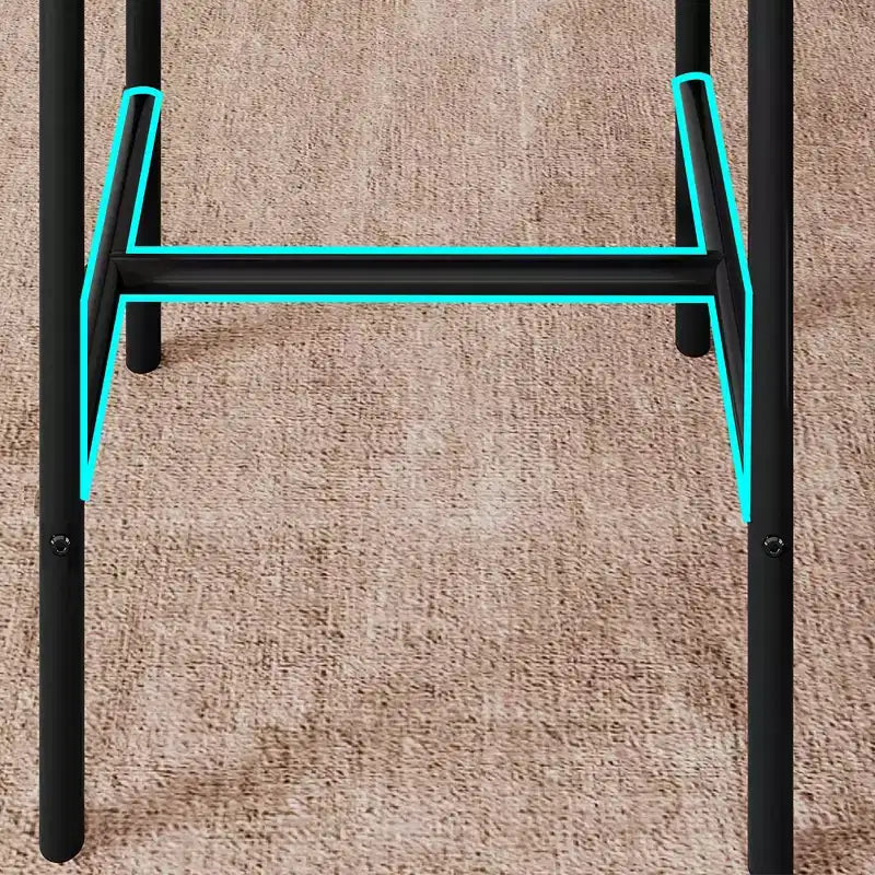 Ensemble Table de Cuisine, Table à Manger et 2 Chaises de Bar Rembourrées avec 3 Grandes Étagères de Rangement, Ensemble de Table en Bois pour Petits Espaces, Appartement, Maison