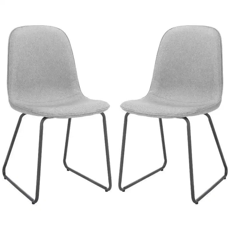 Makalu Dining Chair (Set of 2) - DCH2003 - Grey/Black - Safavieh