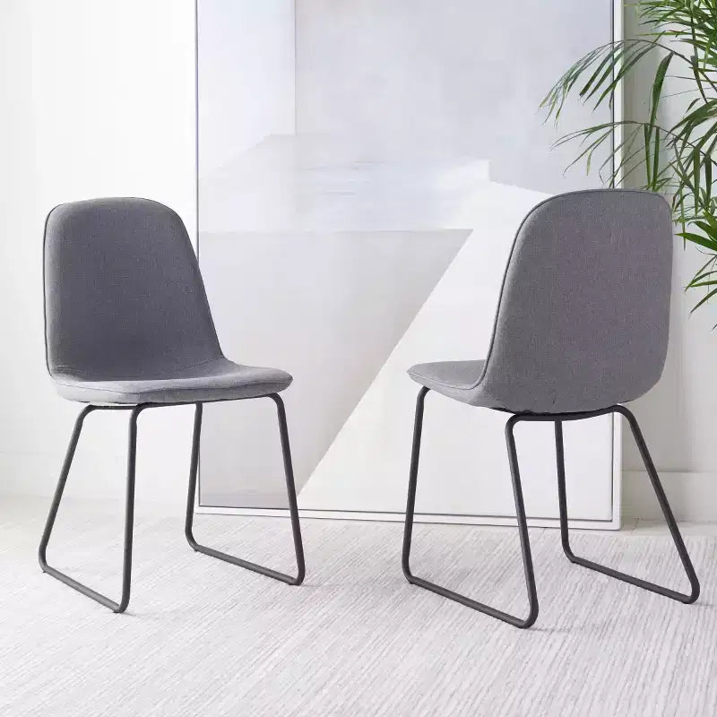 Chaise de salle à manger Makalu (lot de 2) - DCH2003 - Gris/Noir - Safavieh