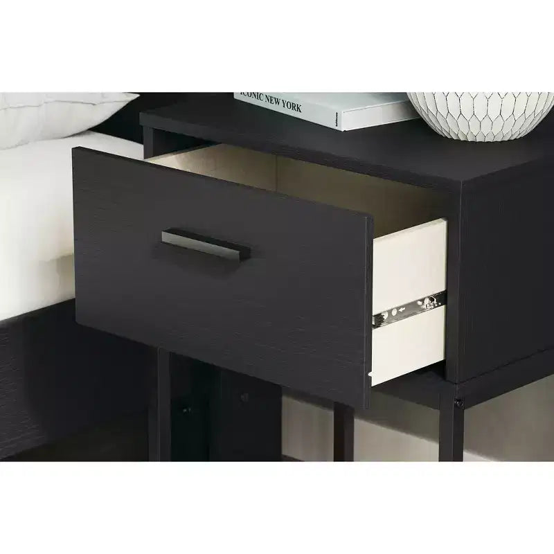 Signature Design by Ashley Socalle Table de chevet à 1 tiroir, noir