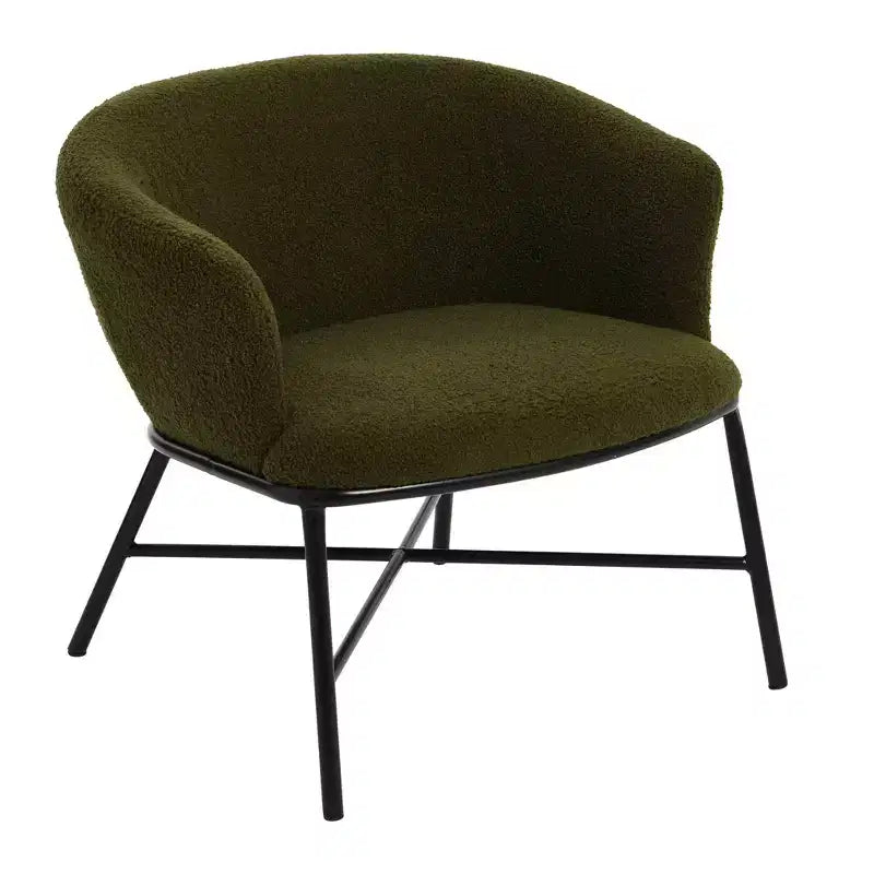 Fauteuil d'appoint en tissu bouclé Bowery Storied Home