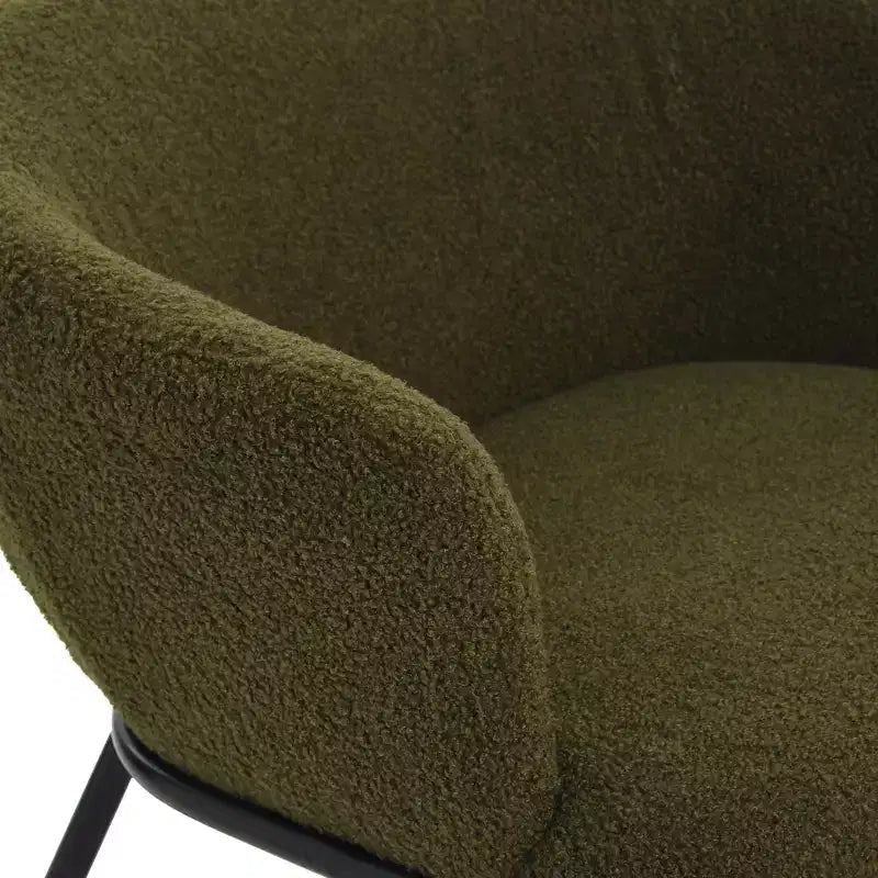Fauteuil d'appoint en tissu bouclé Bowery Storied Home