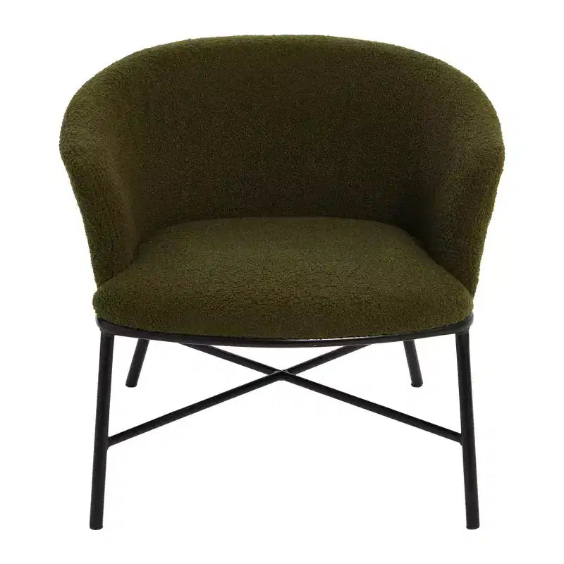 Fauteuil d'appoint en tissu bouclé Bowery Storied Home