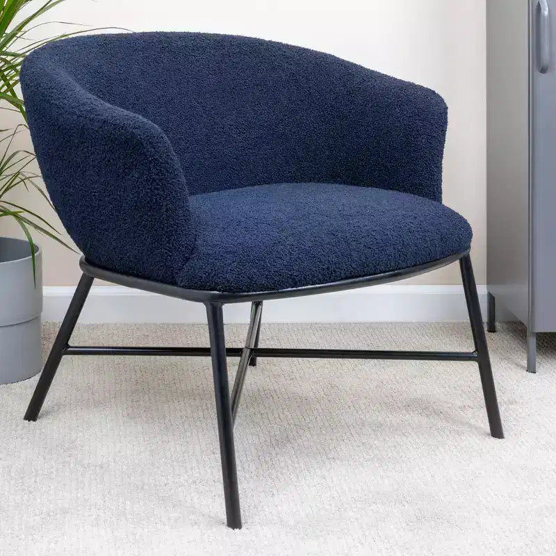 Fauteuil d'appoint en tissu bouclé Bowery Storied Home