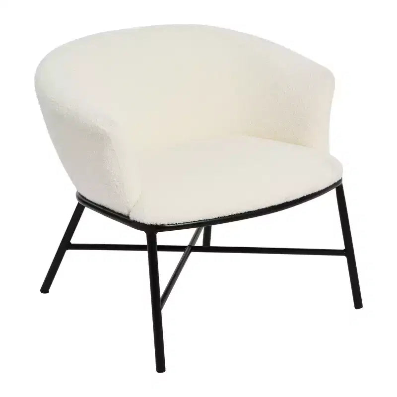Fauteuil d'appoint en tissu bouclé Bowery Storied Home