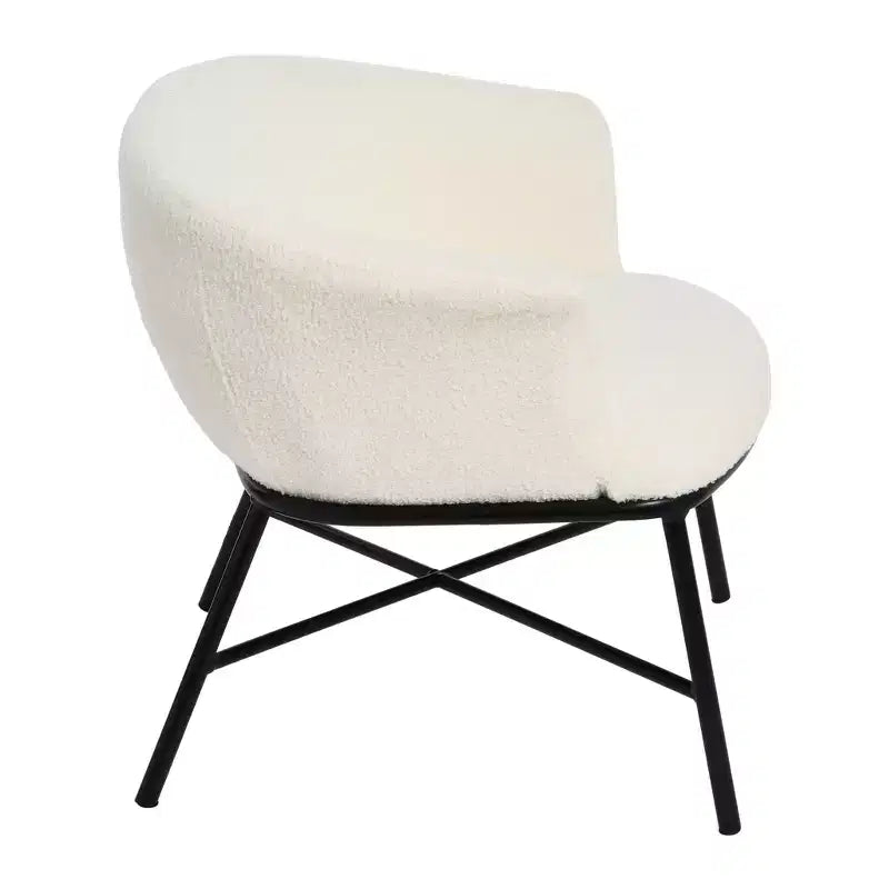 Fauteuil d'appoint en tissu bouclé Bowery Storied Home