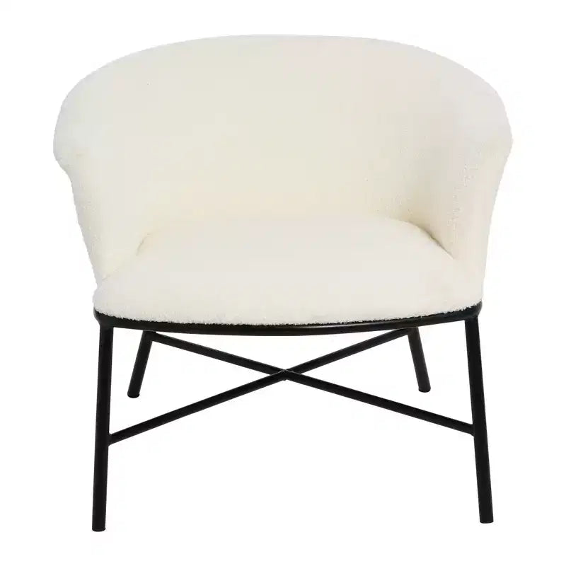 Fauteuil d'appoint en tissu bouclé Bowery Storied Home