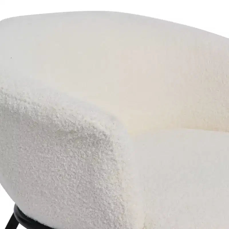 Fauteuil d'appoint en tissu bouclé Bowery Storied Home