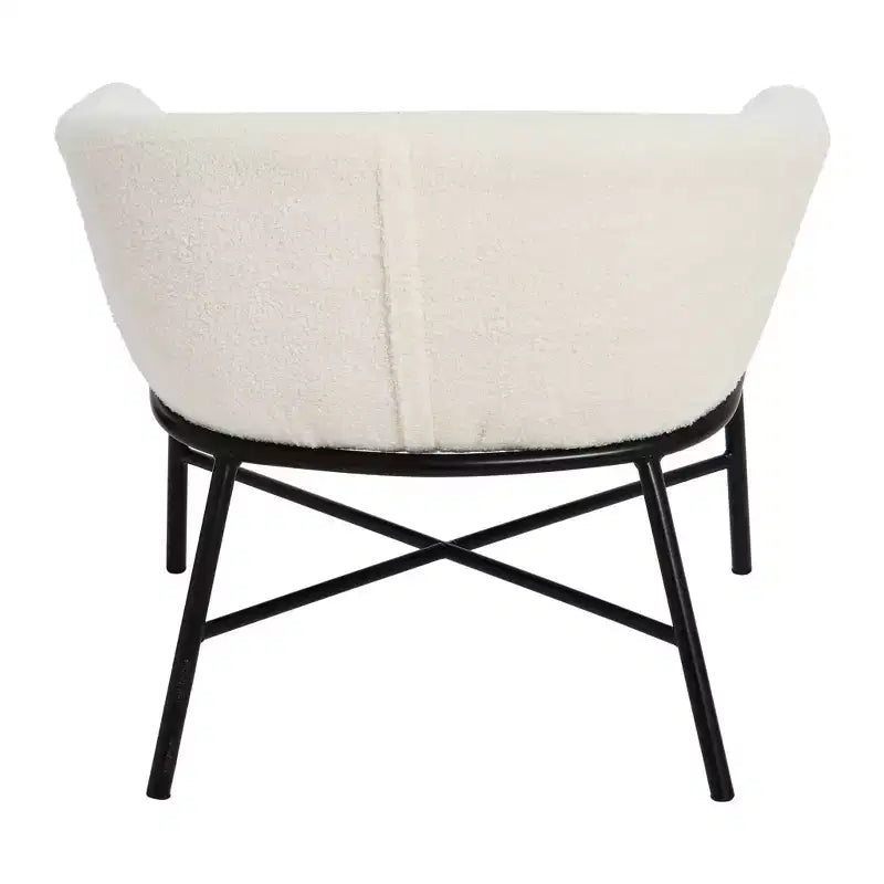 Fauteuil d'appoint en tissu bouclé Bowery Storied Home