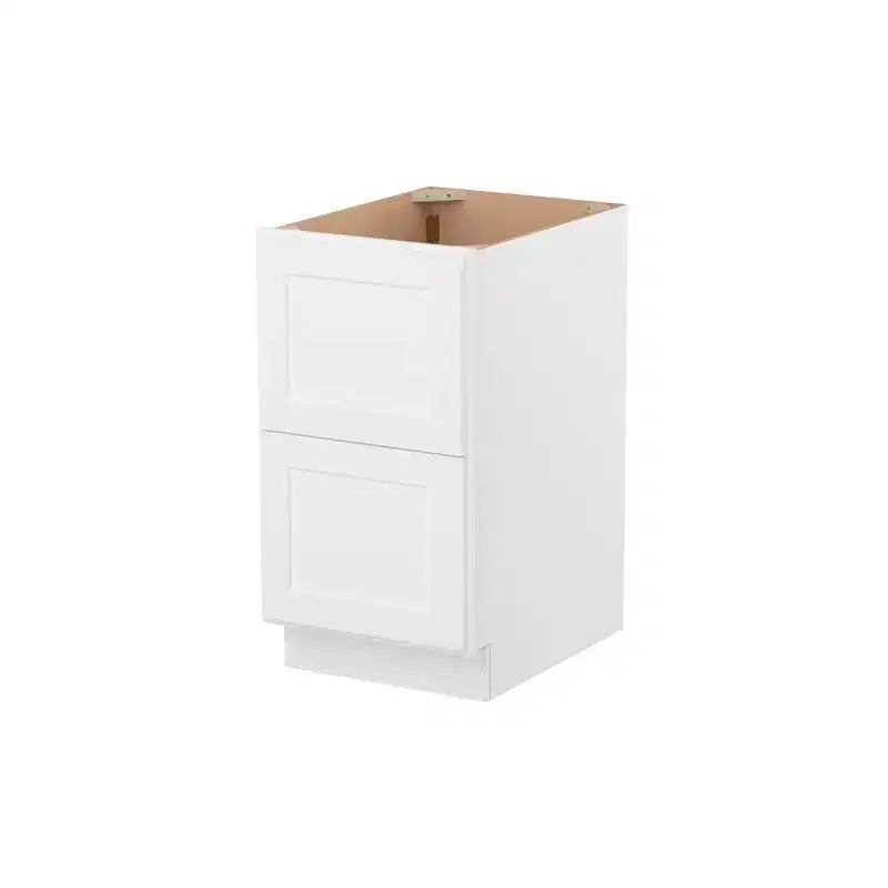 Meuble bas de cuisine Homlux Shaker blanc facile à monter avec 2 tiroirs