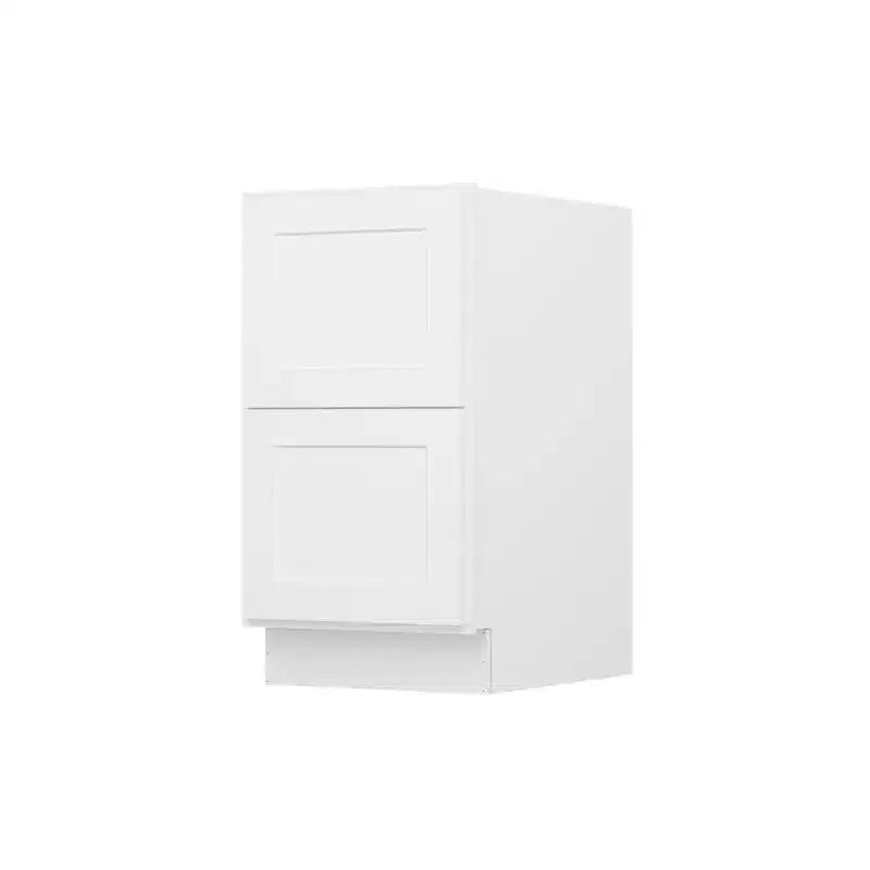 Meuble bas de cuisine Homlux Shaker blanc facile à monter avec 2 tiroirs