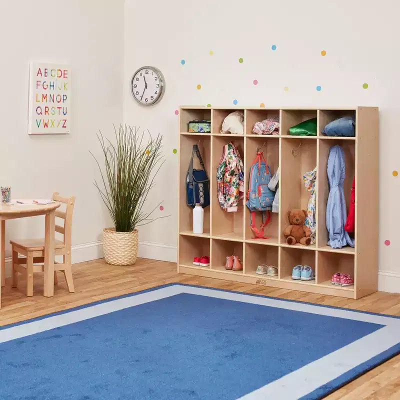ECR4Kids Vestiaire 5 sections avec compartiments de rangement, mobilier de salle de classe