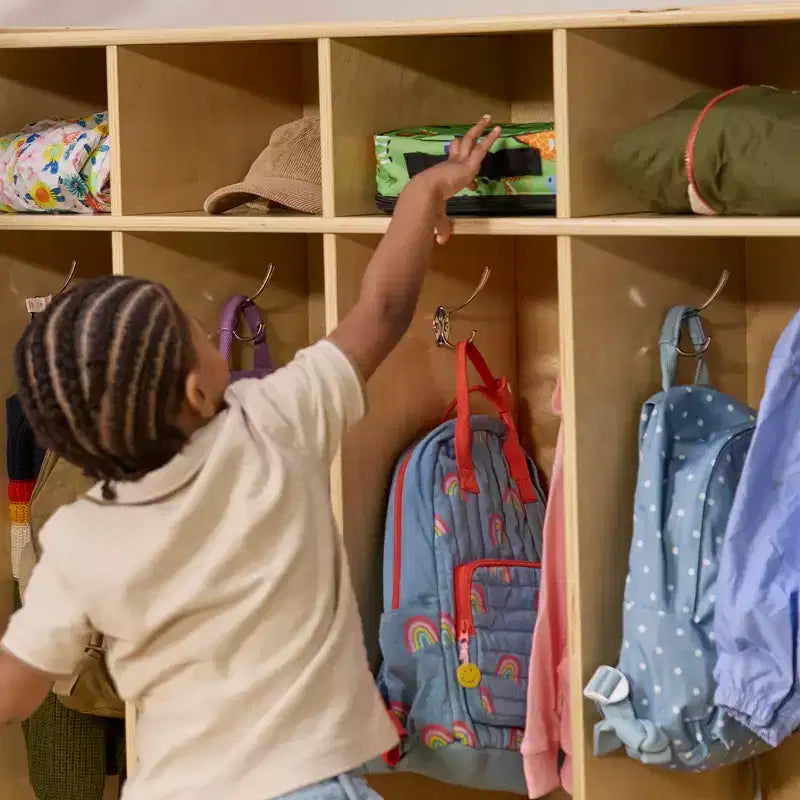 ECR4Kids Vestiaire 5 sections avec compartiments de rangement, mobilier de salle de classe