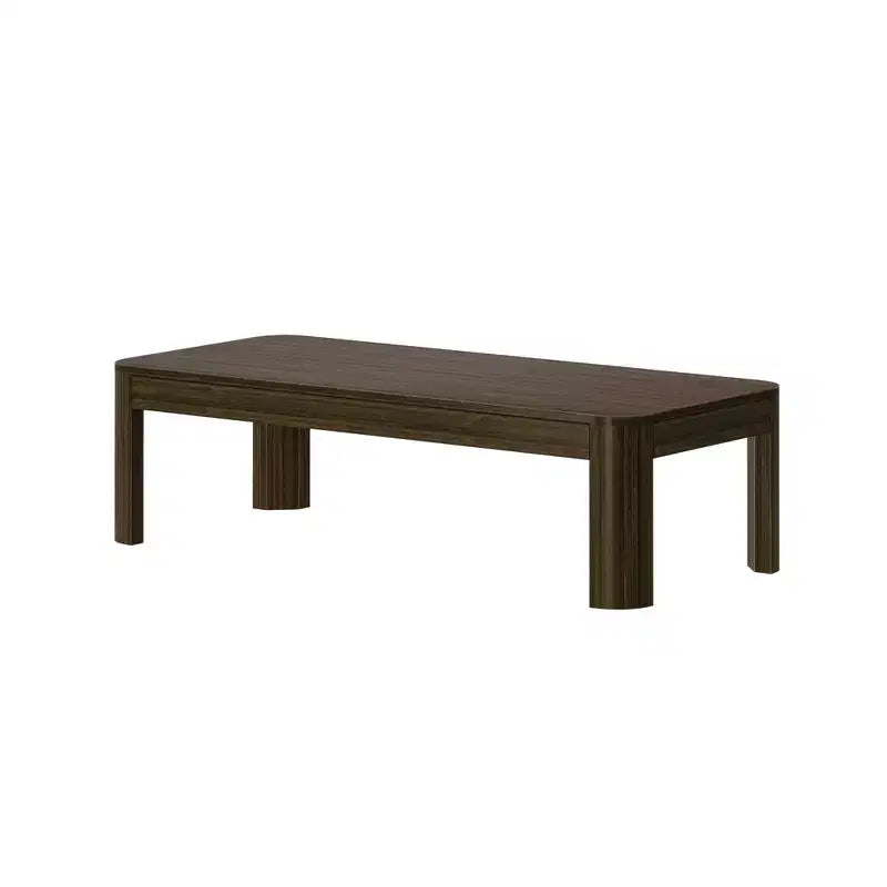 Table basse rectangulaire moderne Plank+Beam en bois massif 54, Table basse pour salon