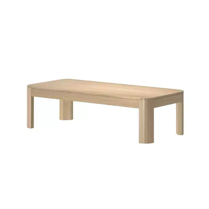Table basse rectangulaire moderne Plank+Beam en bois massif 54, Table basse pour salon
