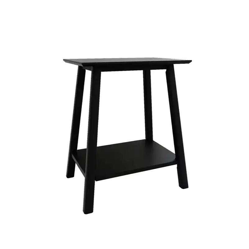 Table de chevet Plank+Beam, Table de chevet moderne du milieu du siècle en bois massif pour chambre à coucher
