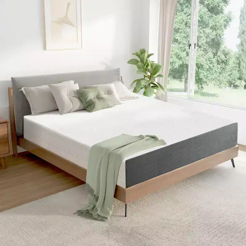 Matelas en mousse à mémoire de forme mi-ferme respirant Wuleitex de 8 pouces
