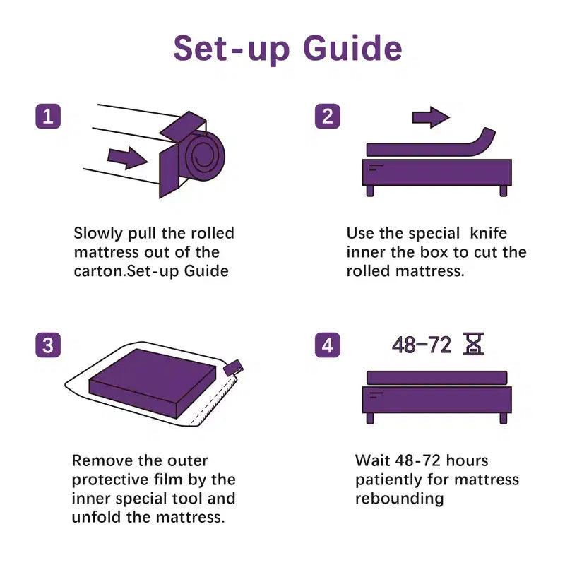 Matelas en mousse à mémoire de forme mi-ferme respirant Wuleitex de 8 pouces