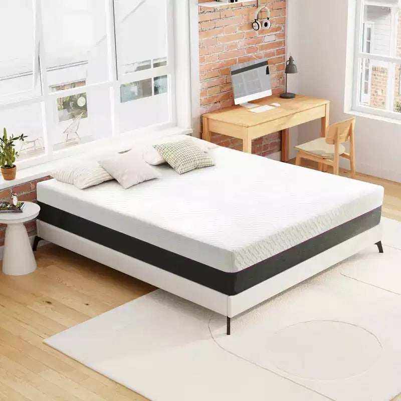 Matelas en mousse à mémoire de forme mi-ferme respirant Wuleitex de 8 pouces