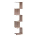 24/7 Shop At Home 62" Bloomhaven Modern 6 Shelf Corner Bookcase