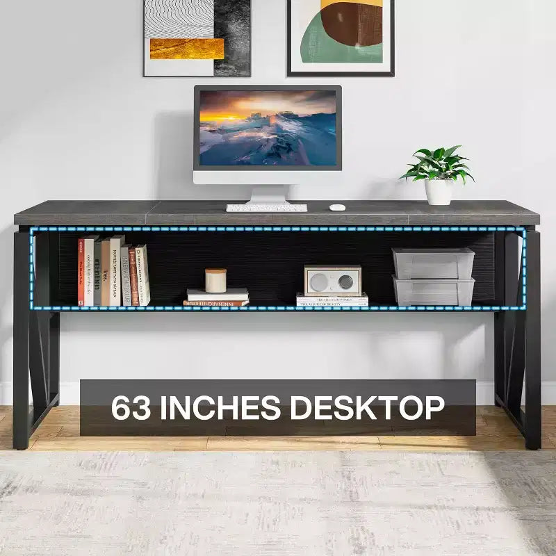 Bureau de direction en L Lantine 63 avec caisson à tiroirs