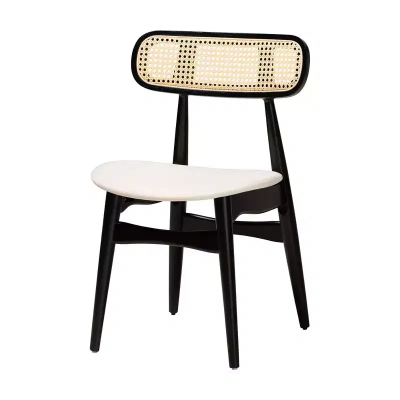 Ensemble de salle à manger 5 pièces Baxton Studio Tarana en bois de style moderne du milieu du siècle