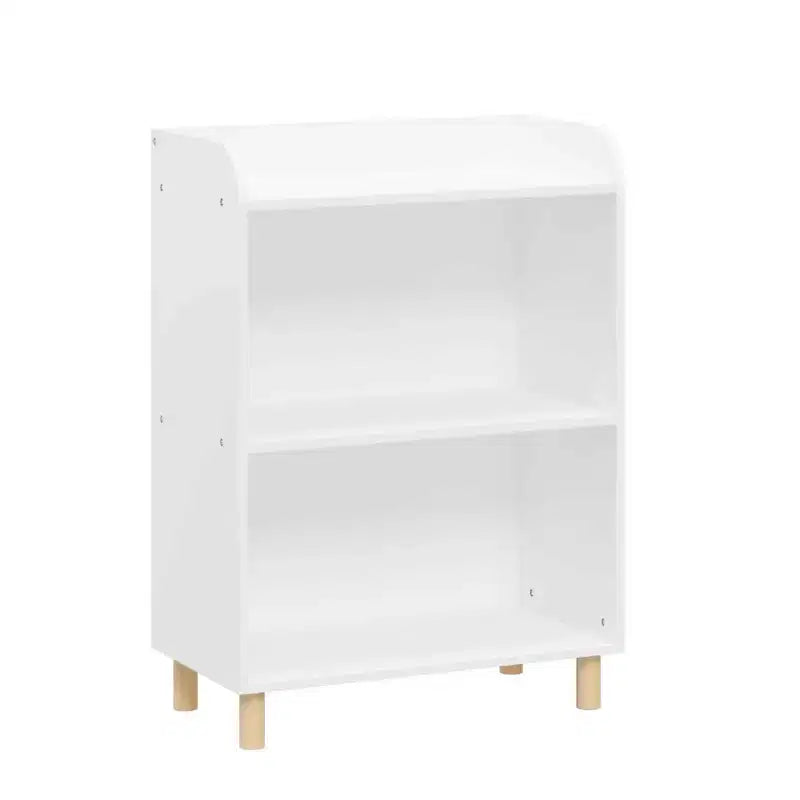 HOMLUX Organisateur de jouets pour enfants à 3 ou 4 niveaux, étagère bibliothèque en bois pour enfants, présentoir de livres, Blanc