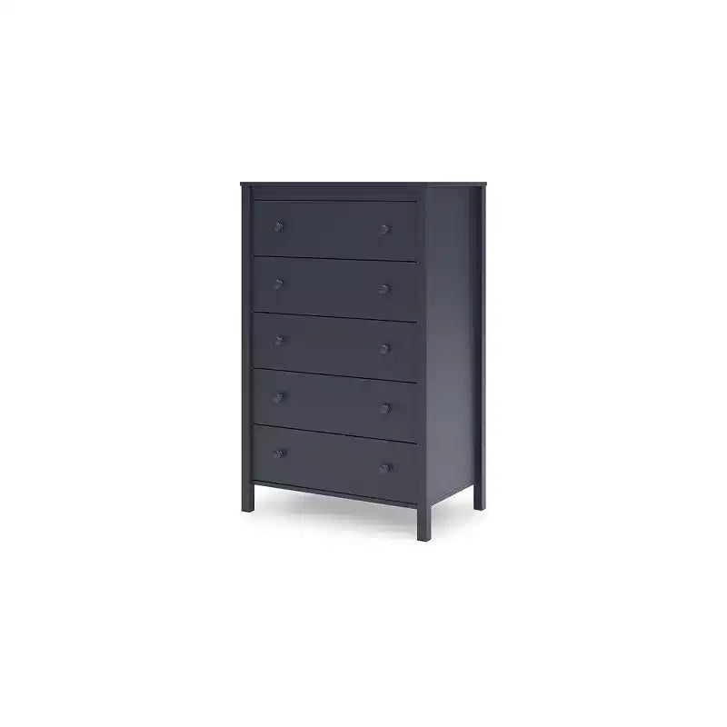 Signature Design by Ashley Simmenfort, commode haute à 5 tiroirs, bleu marine