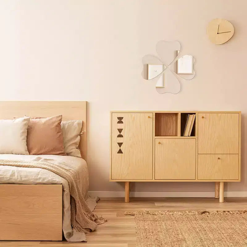 Evideco Articles ménagers français - Lot de 4 petits miroirs décoratifs autocollants – Disponibles en 8 formes uniques