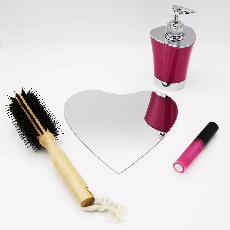 Evideco Articles ménagers français - Lot de 4 petits miroirs décoratifs autocollants – Disponibles en 8 formes uniques