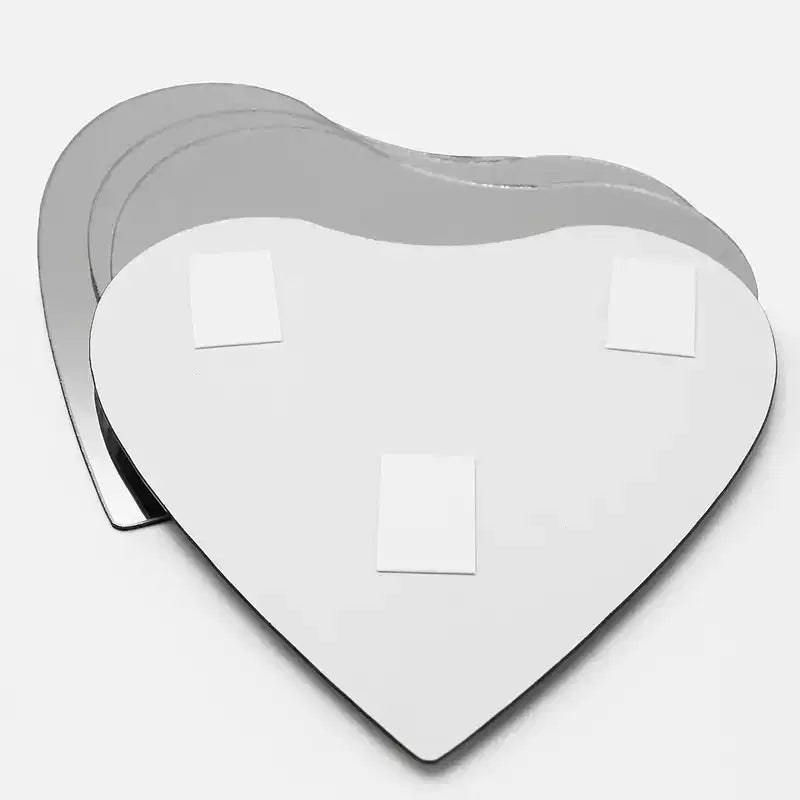 Evideco Articles ménagers français - Lot de 4 petits miroirs décoratifs autocollants – Disponibles en 8 formes uniques