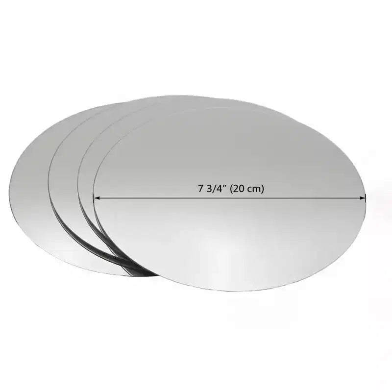 Evideco Articles ménagers français - Lot de 4 petits miroirs décoratifs autocollants – Disponibles en 8 formes uniques