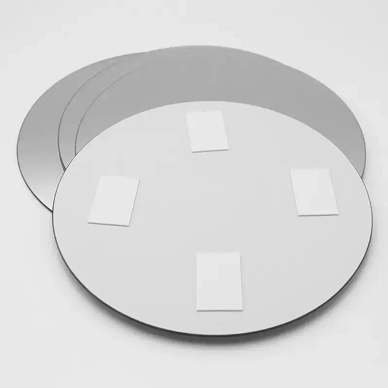 Evideco Articles ménagers français - Lot de 4 petits miroirs décoratifs autocollants – Disponibles en 8 formes uniques