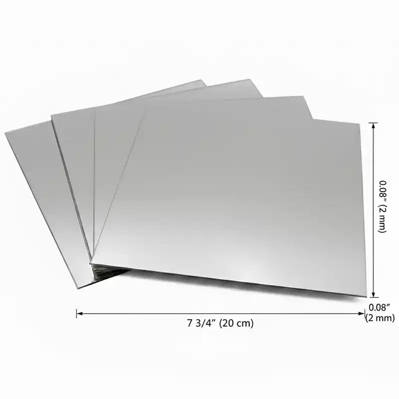 Evideco Articles ménagers français - Lot de 4 petits miroirs décoratifs autocollants – Disponibles en 8 formes uniques
