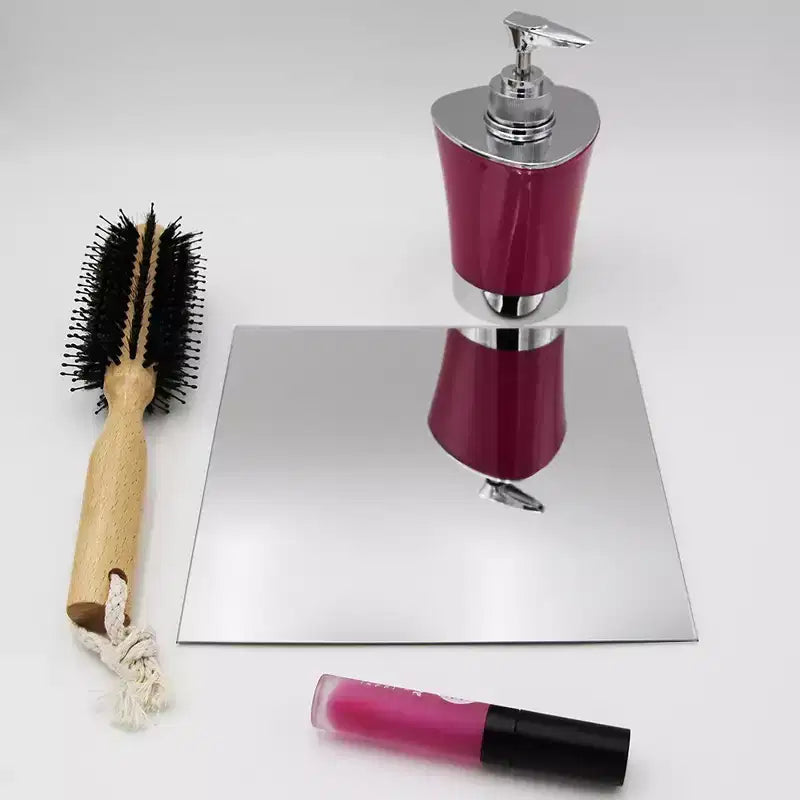 Evideco Articles ménagers français - Lot de 4 petits miroirs décoratifs autocollants – Disponibles en 8 formes uniques