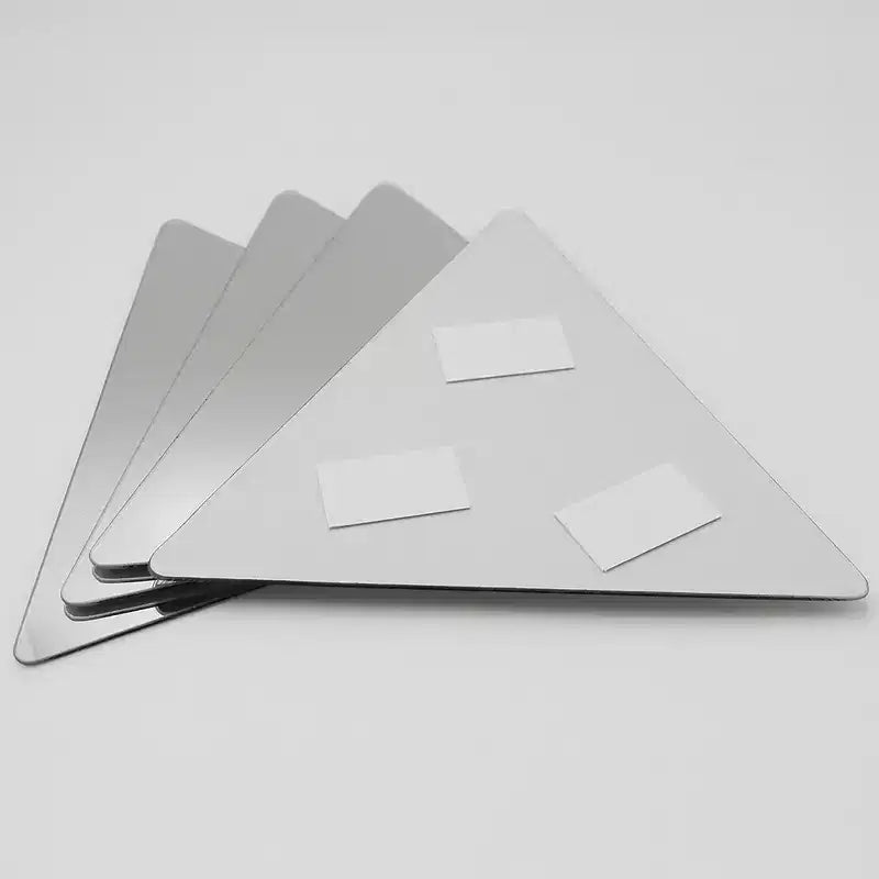 Evideco Articles ménagers français - Lot de 4 petits miroirs décoratifs autocollants – Disponibles en 8 formes uniques