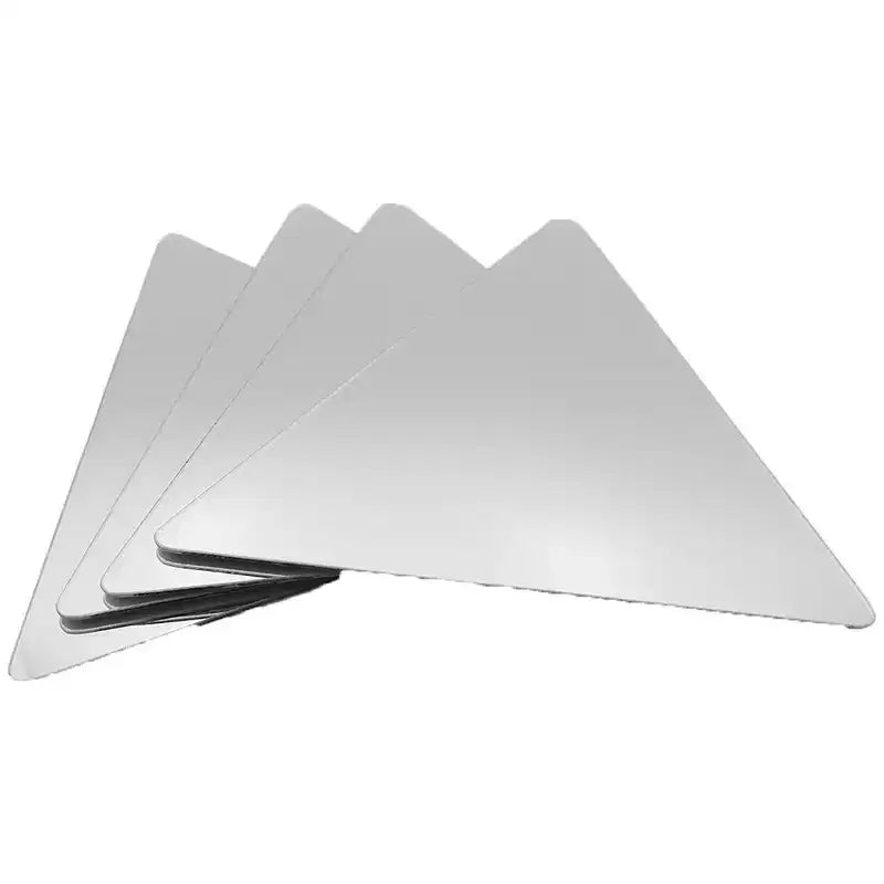 Evideco Articles ménagers français - Lot de 4 petits miroirs décoratifs autocollants – Disponibles en 8 formes uniques