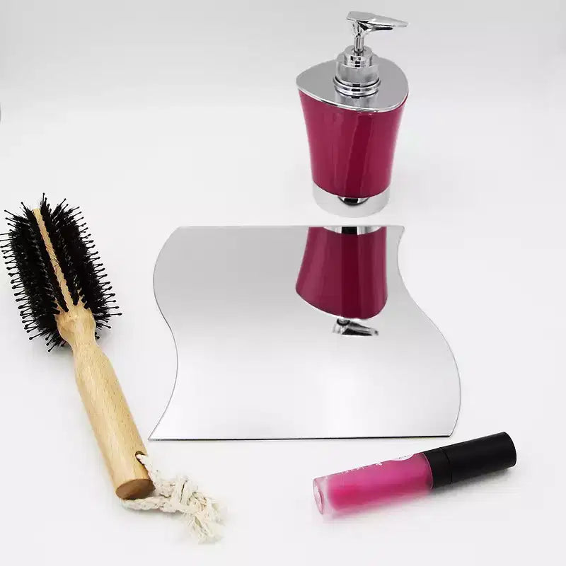 Evideco Articles ménagers français - Lot de 4 petits miroirs décoratifs autocollants – Disponibles en 8 formes uniques